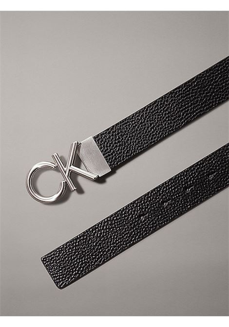 Cintura in pelle con logo
